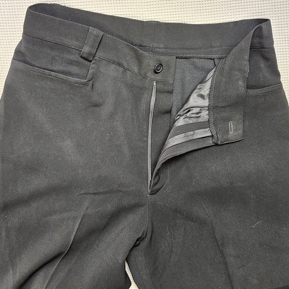 Carmel Zhao USA VTG Black High Waisted Straight Leg Tailored Dress Pants Size 32 - Picture 6 of 14
